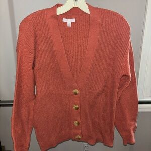 LC V-Neck Button Down Sweater